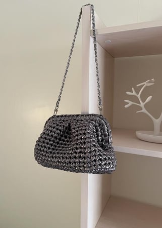Clutch strap - Dark silver
