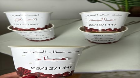 كوب ورقي مع لولو