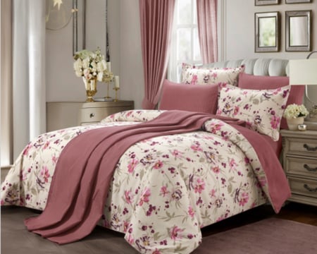 مفرش ليكسي لحافين 5 قطع نفر