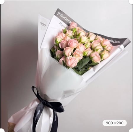 ١٠ اغصان بتغليف بونسيانا |10 SPRAY ROSE POINCIANA COVER