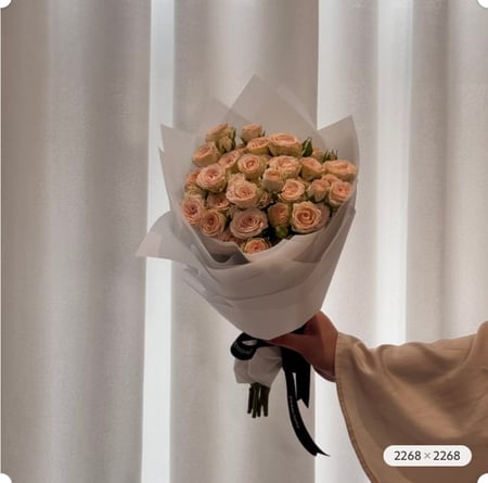 ١٠ اغصان بتغليف بونسيانا |10 SPRAY ROSE POINCIANA COVER