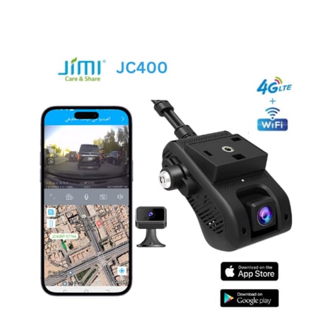 داش كام جيمي  4G-‏JC400 أمامية و خلفي (منفصل )+ بث مباشر وتتبع ( بكج )