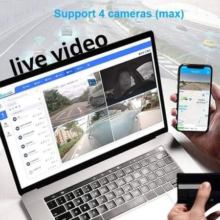 داش كام جيمي  4G-‏JC400 أمامية و خلفي (منفصل )+ بث مباشر وتتبع ( بكج )