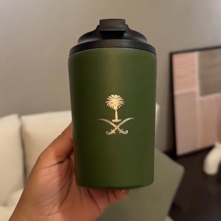 كوب قهوة نحت سفين ونخله حسب الطلب