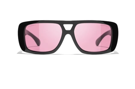 2024 نظارات شانيل الطيارين الشمسية أسود شعار ذهبي chanel sunglasses
