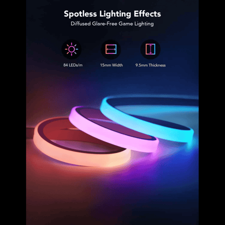 قوفي شريط ليد ذكي تفاعلي مخصص للطاولات 3 متر