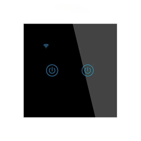 مفتاح انارة ذكي اسود ثنائي