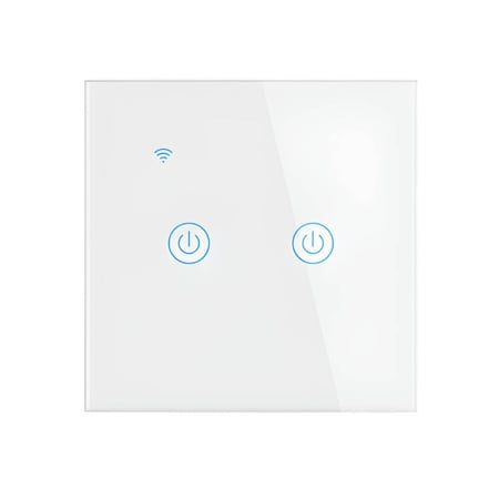 مفتاح انارة ذكي ابيض ثنائي