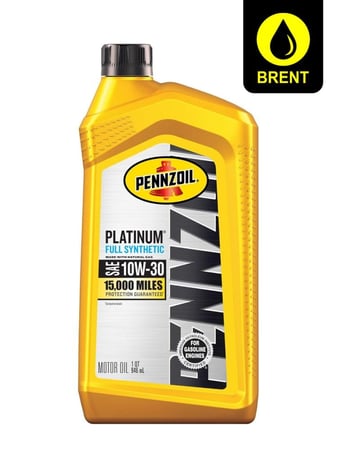 زيت بنزويل 10w30 بلاتينيوم تخليقي بالكامل 15 الف ميل Penzoil