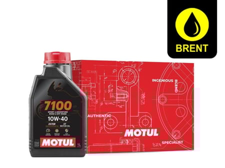 زيت دراجات موتول7100 10w40 T4 كرتون 12 علبة  MOTUL
