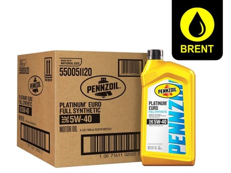 زيت بنزويل 5w40 بلاتينيوم تخليقي بالكامل  العدد 6 حبات Pennzoil