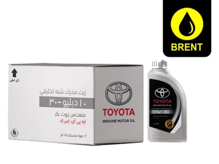 زيت محرك تويوتا الأصلي زيت تخليقي 10W-30 API: SN  كرتون 12 علبة  TOYOTA