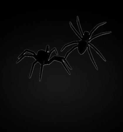 مجسمات عناكب صغيرة