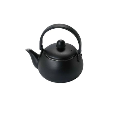 إبريق ياباني من فوجيتا مصنوع من الآلمنيوم لون اسود مطفي 500مل