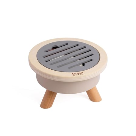 طقم الشواء الخشبي