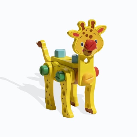 صندوق أدوات تجميع الحيوانات الخشبي