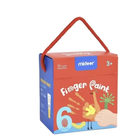 كومبو كتاب طلاء الأصابع + ألوان طلاء الأصابع (6 ألوان)