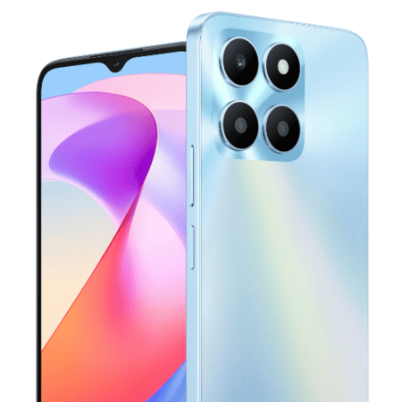 هونر X6a، بذاكرة رام 4 جيجابايت، 128 جيجابايت، لون فضي سماوي، بشريحتين