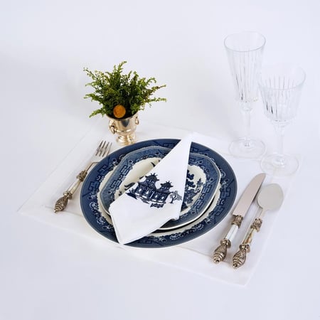 Navy Chinoiserie lenin set