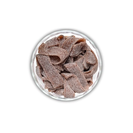 شرائط الكولا الحامضة بذرات السكر