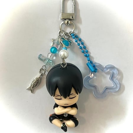Haikyuu sleeping keychains/bag charms