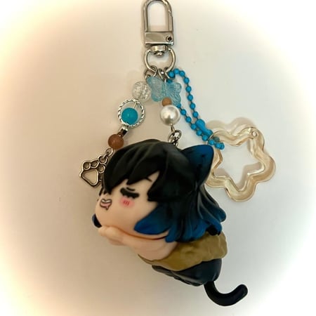 Demon slayer cat keychains/bagcharms