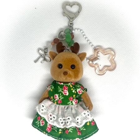 Reindeer family bag chain