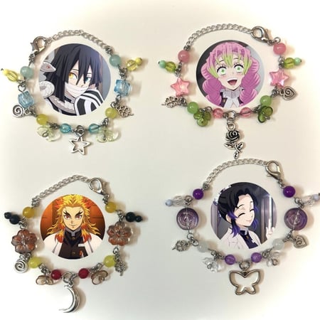 Demon slayer hashira inspired bracelets