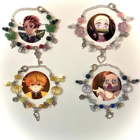 Demon slayer inspired bracelets