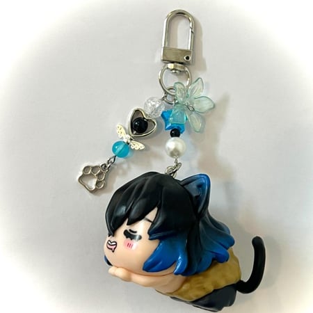 Demon slayer cat keychains/bagcharms