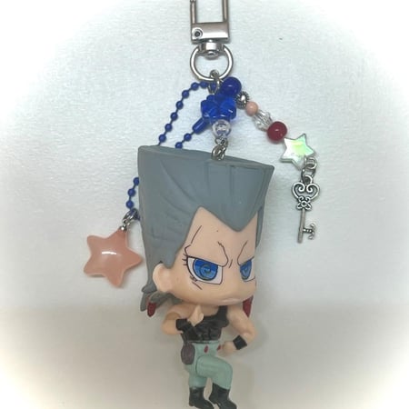 jojo’s bizzare adventure keychains/bagcharms