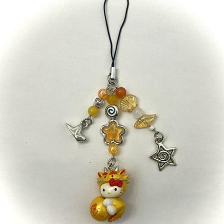 Matching dragon year hello kitty phonecharms