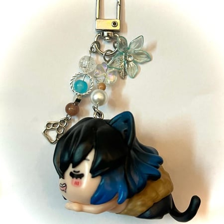 Demon slayer cat keychains/bagcharms