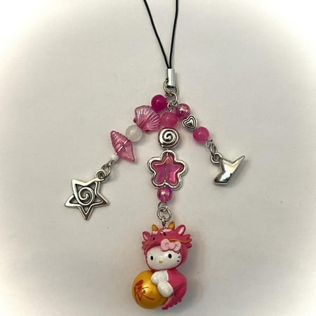 Matching dragon year hello kitty phonecharms