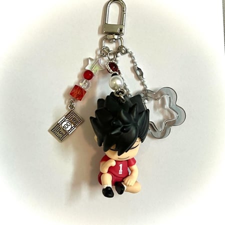 Haikyuu sleeping keychains/bag charms