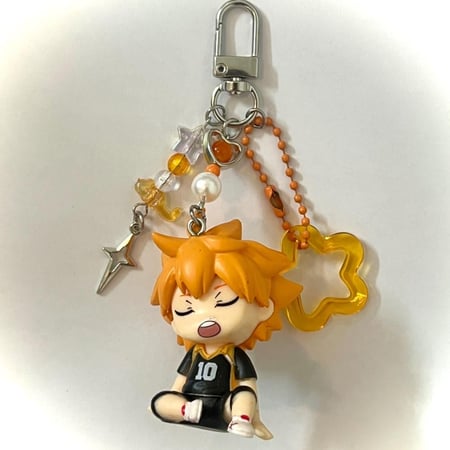 Haikyuu sleeping keychains/bag charms