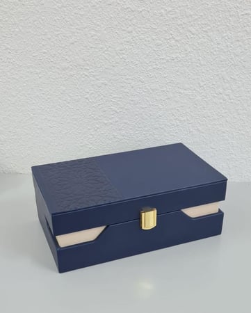 صندوق إهداء عود وكرستالة دهن عود فارغ