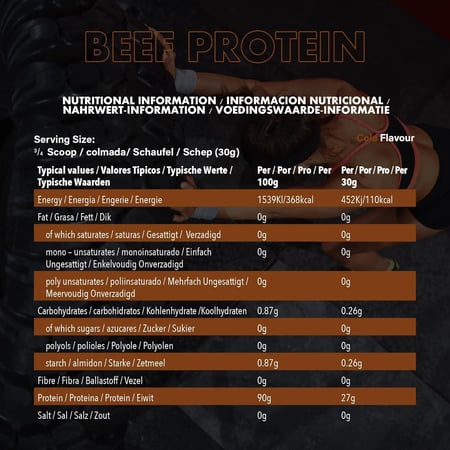 NXT BEEF PROTEIN ISOLATE COLA 1.8KG