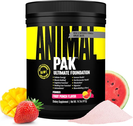 UNIVERSAL ANIMAL PAK POWDER FRUIT PUNCH 417G