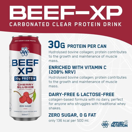 APPLIED BEEF XP CAN CHERRY SLUSHIE 500ML