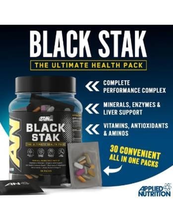 APPLIED BLACK STAK MULTIVITAMIN 30 SACHETS