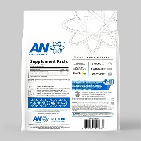 APPLIED CREATINE + PEPTIDE UNFLAVOURED PEPTIDE 444G