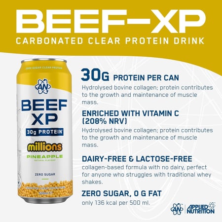 APPLIED BEEF XP CAN PINEAPPLE  500ML