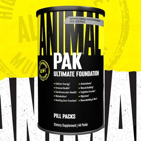 UNIVERSAL ANIMAL PAK 44 PACKS