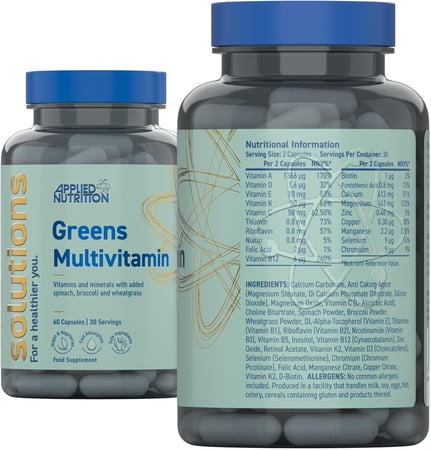 APPLIED SOLUTIONS GREENS + MULTIVITAMINS 60 CAPSULES