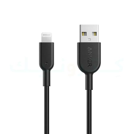 كيبل شحن USB ايفون انكر 1 متر أسود power Line