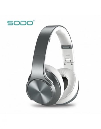 سماعات رأس بلوتوث ومكبر صوت تدعم NFC من سودو 2 في 1 رصاصي MH5