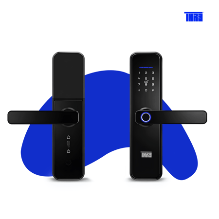 قفل باب ذكي ببصمة وكلمة سر وتحكم عن بعد - متجر ثري