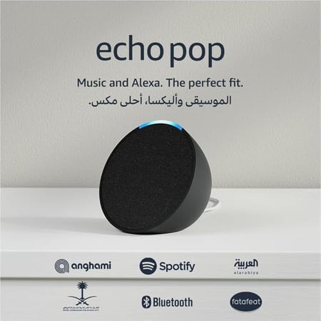 Echo Pop مساعد ذكي صغير الحجم بصوت قوي وتحكم كامل ب Alexa - متجر ثري