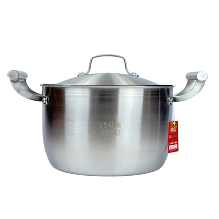 قدر ألمنيوم فاخر بغطاء ستانلس ستيل 304